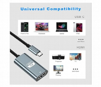 Express Delivery - Godos Usb C Hdtv Convert 4K Hd Resolution - ID 7155575