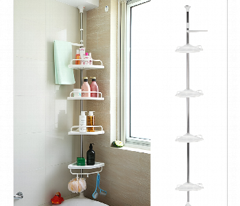 Express Delivery - Adjustable Telescopic Bathroom Corner Shelf - ID 7155587