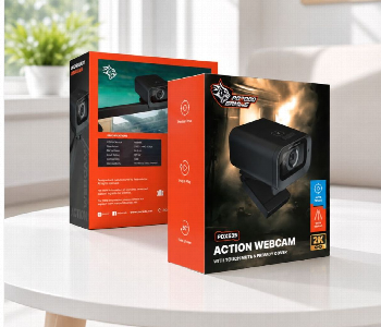 Express Delivery - Porodo Gaming Pdx535 2K Auto Focus Webcam With Built In Mic And Tripod Black - ID 7155652