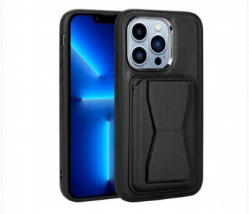 Express Delivery - Apple Iphone 13 Pro Stylish Case With Card Slot Black Colour - ID 7155809