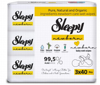 Express Delivery - Sleepy Baby Water Wipes Eco Package 3 Bags - ID 7155993