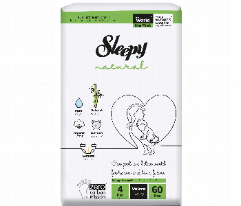 Express Delivery - Sleepy Natural Velcro Diapers No 4 Maxi 60Pcs - ID 7156009