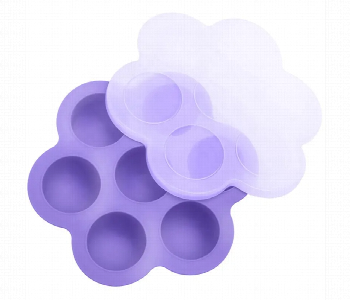 Express Delivery - Eazy Baby Silicone Freezer Tray With Clip On Lid And 7 Flexible Non Stick Portions Purple - ID 7156080