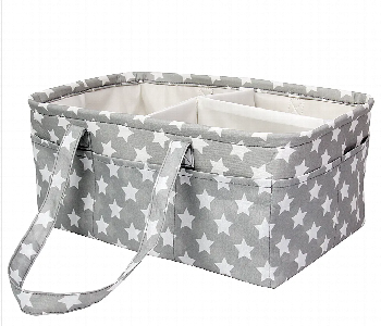Express Delivery - Storage Diaper Organizer Basket Grey With Multiple Pockets And Portable Design - ID 7156162