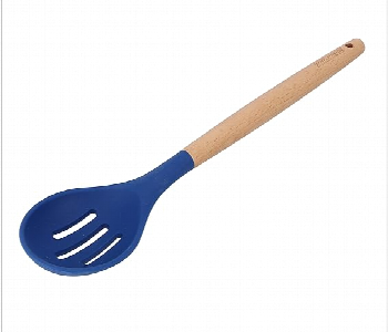 Express Delivery - Royalford Rf10652 Silicone Slotted Spoon With Wooden Handle - ID 7156337