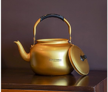 Express Delivery - Royalford Rf10770 6.0L Golden Finish Aluminum Tea Kettle - ID 7156351