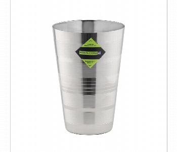 Express Delivery - Royalford Rf11463 7 Cm Stainless Steel Designer Plain Drinking Glass - ID 7156458