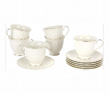 Express Delivery - Royalford Rf12112  250Ml 6 Cups And Saucer Set - ID 7156572