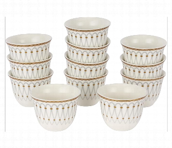 Express Delivery - Royalford Rf12115 80Ml 12 Pcs Arabic Gahwa Cup Set - ID 7156579