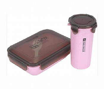 Express Delivery - Royalford Rf12177 Portable Lunch Box And Water Bottle Set - ID 7156589