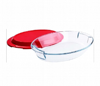 Express Delivery - Royalford Rf12197 2.2L Glass Baking Dish With Plastic Lid - ID 7156618