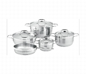 Express Delivery - Royalford Rf12925 Rockmaz 9Pcs Stainless Steel Cookware Set - ID 7156743