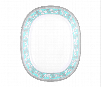 Express Delivery - Royalford Rf12908 14 Inch Melamine Oval Plate - ID 7157018