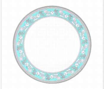 Express Delivery - Royalford Rf12913 8 Inch Lightweight Melamine Flat Plate - ID 7157020