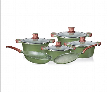 Express Delivery - Royalford Rf12951 10 Piece Kitchencraft Die Cast Aluminum Cookware Set - ID 7157024