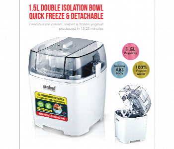 Express Delivery - Sanford Sf2601Icm Bs 1500Ml Ice Cream Maker - ID 7157147