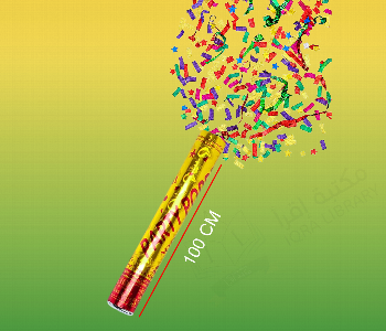 Express Delivery - Party Popper 100 Cm Celebration Confetti Streamer Tube Yellow Red - ID 7157199
