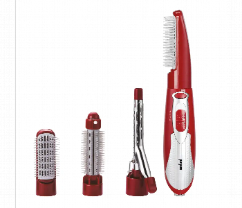 Express Delivery - Sanford Sf9752Hs Bs Red 4 In 1 Hair Styler - ID 7157372