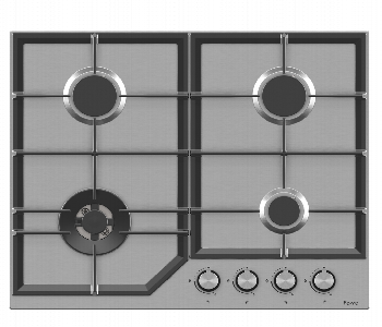 Express Delivery - Ferre Built In Hob Fh Bl001 60Cm 4 Gas 1 Wok Burner - ID 7157499