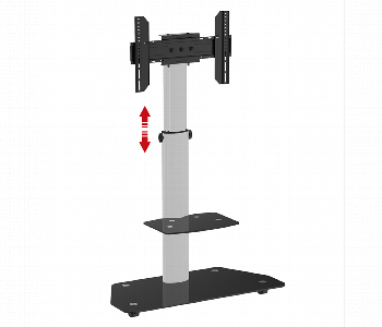 Express Delivery - Zenan Tv Cart Zts.tp006 Swivel Glass Shelves - ID 7157517