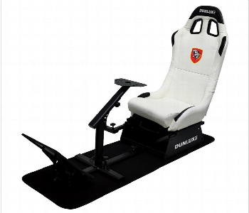 Express Delivery - Racing Wheel Stand With Seat Gaming Chair Driving. White - ID 7157737