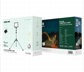 Express Delivery - Green Lion Solar Camping Light 7200Mah . Silver - ID 7157992