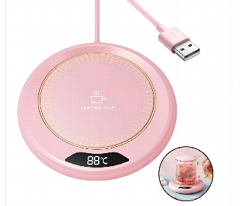 Express Delivery - Electric Coffee Mug Warmer M308 Pink - ID 7158056