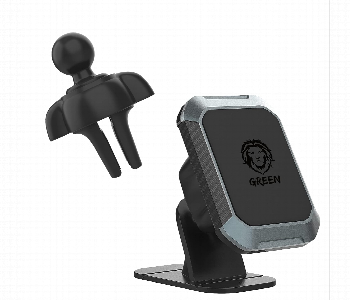 Express Delivery - Green Lion 2 In 1 Magnetic Car Phone Holder N45 Black - ID 7158443