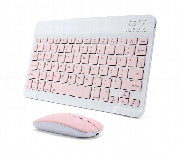 Express Delivery - Rechargeable Mouse And Keyboard Kit With Backlight Pink - ID 7158540