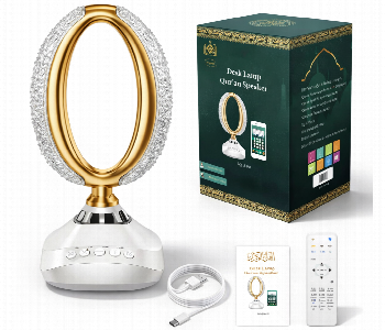 Express Delivery - 2 In 1 Sq 850 O Ring Desk Lamp With Bluetooth Quran Speaker And App Control - ID 7158550