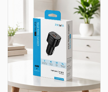 Express Delivery - Pawa Solid 48W Dual Port Car Charger Usb C Pd And Usb A Qc 3.0 Fast Charger Black Pw Cc48Qc Bk - ID 7158789