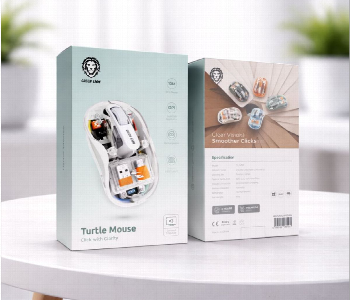Express Delivery - Green Lion Turtle Wireless Mouse 2400Dpi Gl Ms2 White Rechargeable Bluetooth 2.4Ghz Mouse - ID 7158972