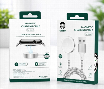 Express Delivery - Green Lion Magnetic Braided Charging Cable 1.2M Usb A Fast Charging Cable For Apple Watch Silver - ID 7158976