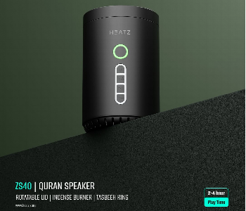 Express Delivery - Quran Speaker Heatz Zs40 With Incense Burner And Bluetooth Led Light - ID 7159016