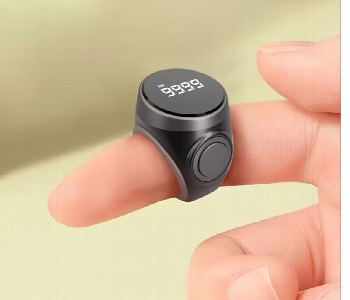 Express Delivery - Tasbih Ring Smart Counter With Vibrating Alarm And Oled Display 20Mm - ID 7159024