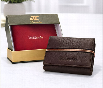 Express Delivery - Decardin Premium Genuine Leather Bi Fold Wallet For Men Brown - ID 7159136