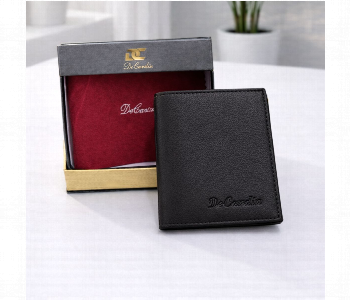 Express Delivery - Decardin Premium Bi Fold Leather Wallet For Men Black - ID 7159144