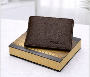 Express Delivery - Classic Bi Fold Wallet With Zipper Coin Pocket Brown - ID 7159146