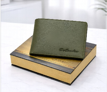 Express Delivery - Classic Bi Fold Wallet With Zipper Coin Pocket Green - ID 7159148