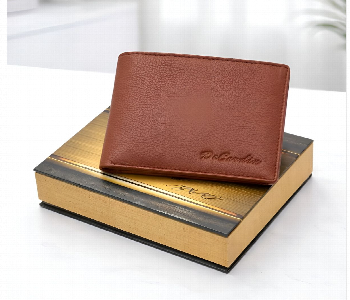Express Delivery - Classic Bi Fold Wallet With Zipper Coin Pocket Tan - ID 7159152
