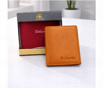 Express Delivery - Decardin Premium Bi Fold Leather Wallet For Men Tan - ID 7159153