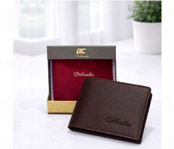 Express Delivery - Decardin Mens Genuine Leather Bi Fold Wallet Brown - ID 7159160