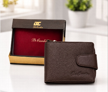 Express Delivery - Decardin D1022 Bw Mens Leather Bi Fold Wallet With Multiple Card Slots Id Window And Zipper Coin Pocket Brown - ID 7159189