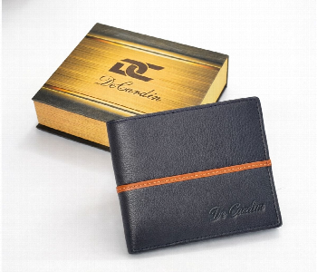 Express Delivery - De Cardin Elegant Bi Fold Leather Wallet Blue - ID 7159320