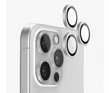 Express Delivery - Iphone 16 Pro Camera Protector White Titanium Glass - ID 7159401