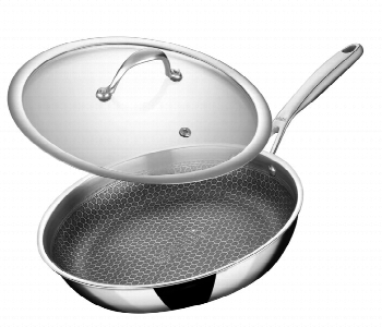 Express Delivery - Stahl Artisan Hybrid Fry Pan With Lid 24Cm 106424 - ID 7159409