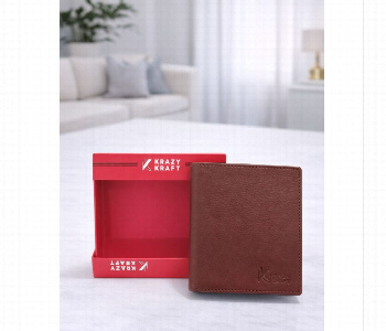 Express Delivery - Krazy Kraft Premium Leather Wallet Brown - ID 7159570