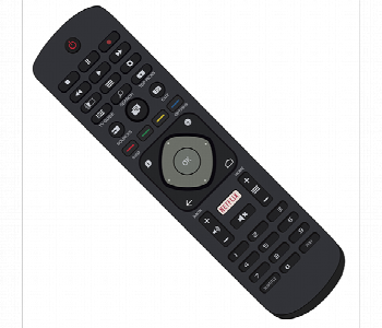 Express Delivery - Philips Tv Remote Control Numeric Pad Netflix Button - ID 7159618