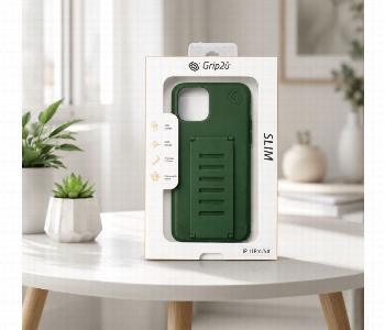 Express Delivery - Grip2U Slim Clear Case For Iphone 11 Pro 5.8 Inch Green - ID 7159707