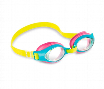 Express Delivery - Intex Play Junior Goggles 3 8 Anti Fog Blue Yellow Pink - ID 7160001